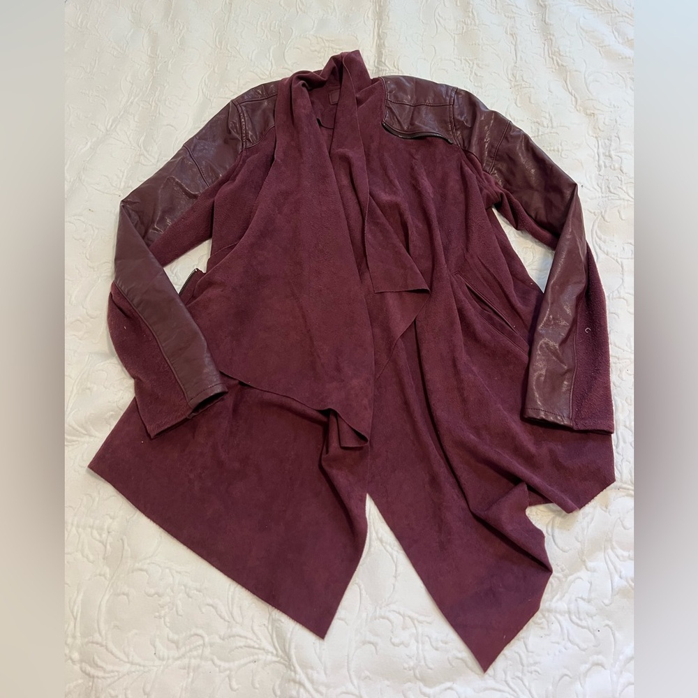 Blank NYC Garnet and Suede Jacket
